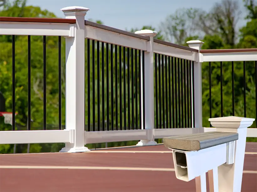 Vinyl Railing Drink Rail